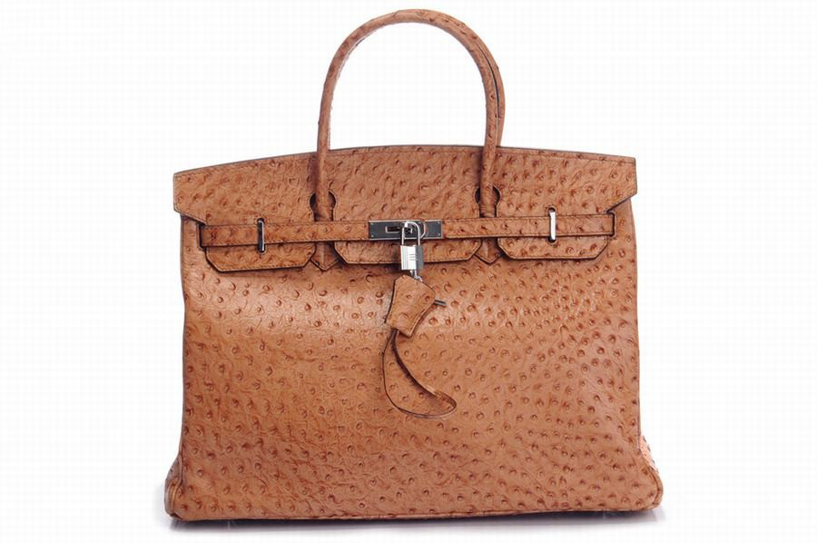 Hermes Handbags Birkin Ostrich Grain Cow Leather Khaki  Hermes Handbags Birkin Ostrich Grain Cow Leather Khaki